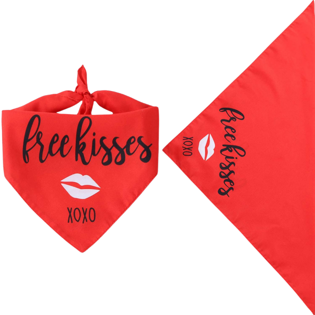 Free Kisses Dog Bandana dog apparel hakuna matata dog treats