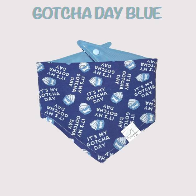 Gotcha day blue dog bandana dog apparel hakuna matata dog treats